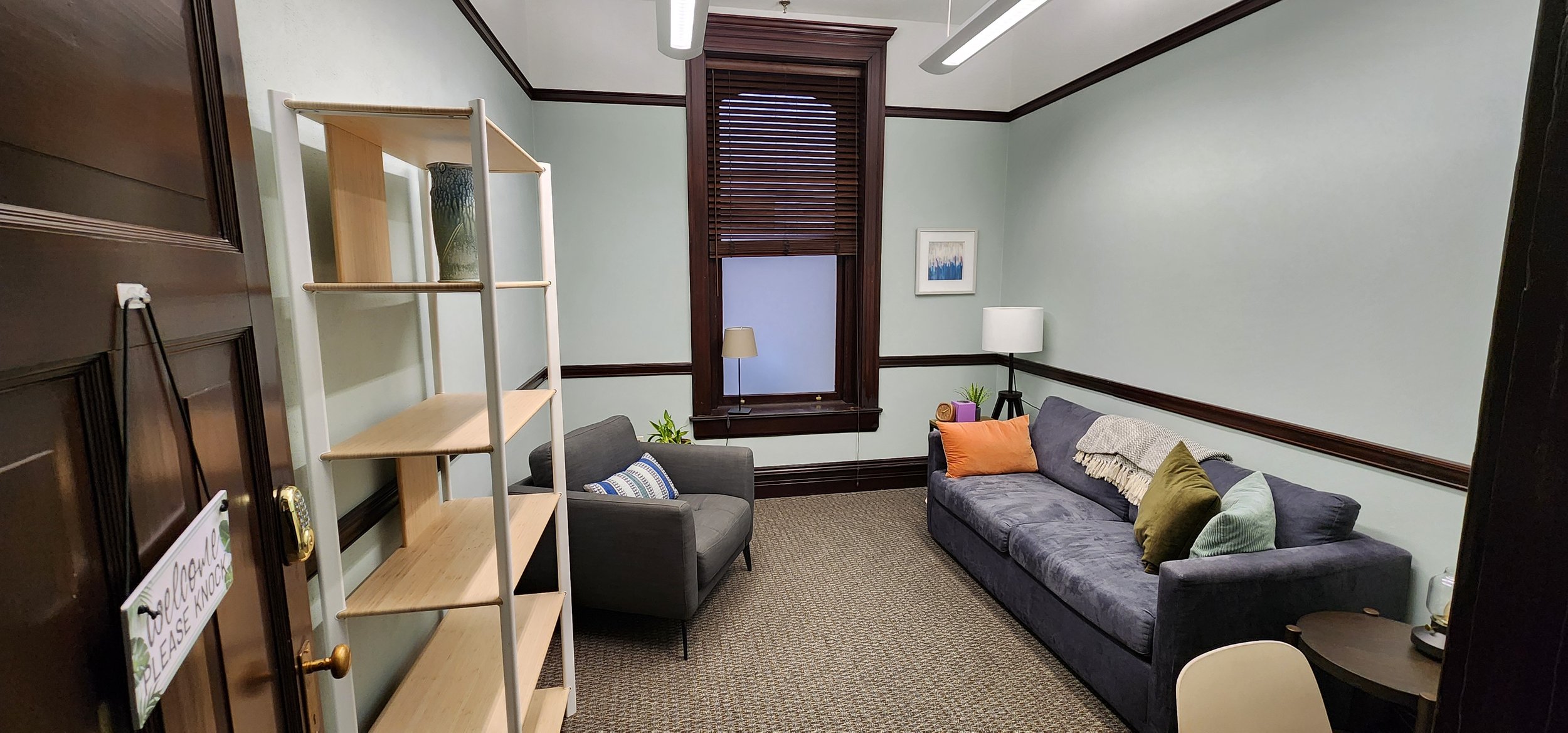 Office hallway and shared interior space
